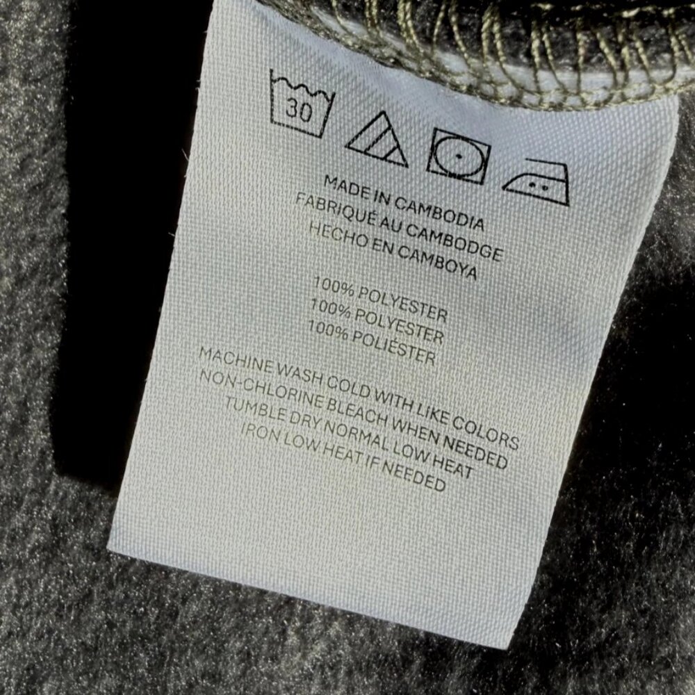 O'Neill Vantage SuperFleece 1/4 Zip Pullover Hoodie Green Gray Men's Medium M NW - Picture 13 of 13